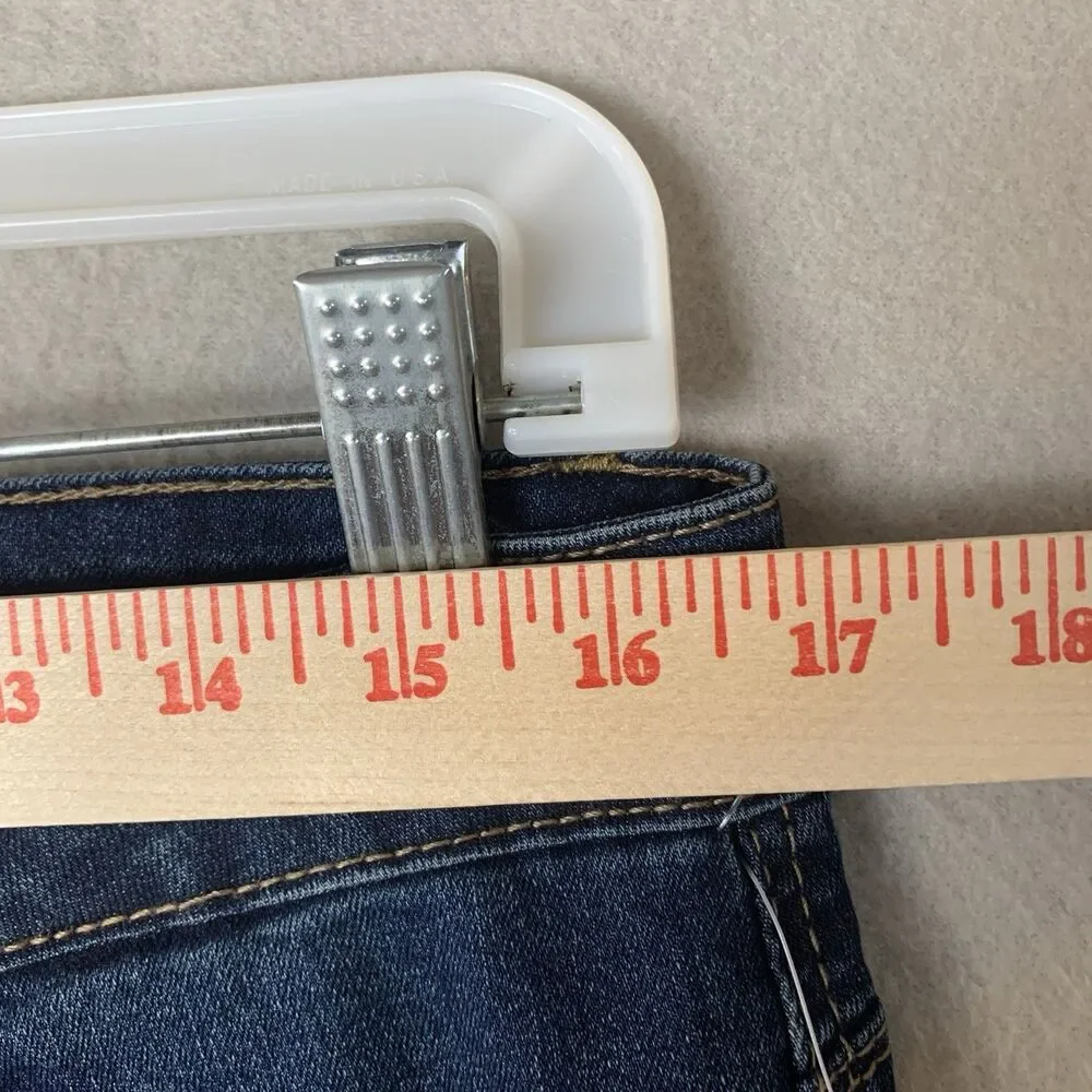 Curve Appeal Jeans Women 14 Blue Straight Leg Momcore Preppy Casual NWT - Picture 9 of 9